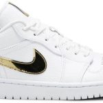 Wmns Air Jordan 1 Retro Low 'White Metallic Gold' CZ4776-100