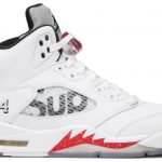 Supreme x Air Jordan 5 Retro 'White' 824371-101