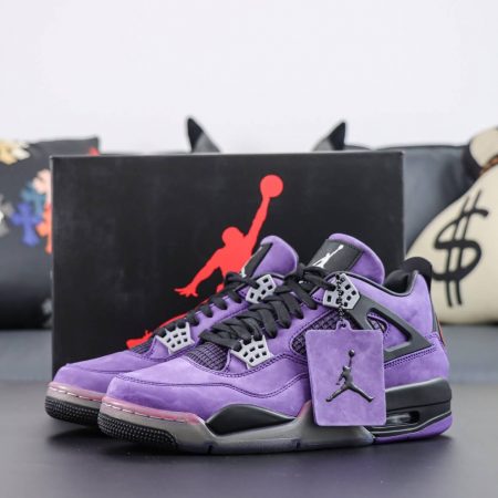 Travis Scott x Air Jordan 4 Retro Purple Black